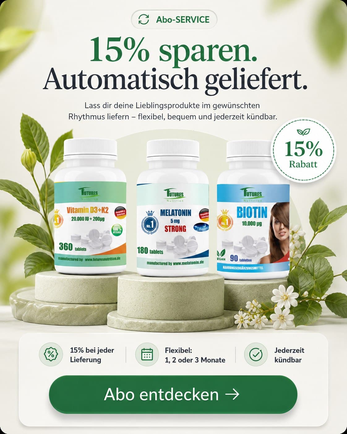 Abonnieren & 15% sparen